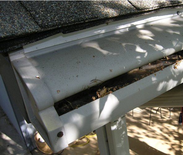 How do you clean gutters with gutter guards?