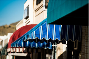 How do you clean mud off awnings?