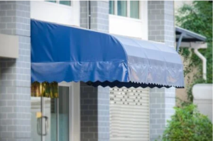 How do you clean mud off awnings?